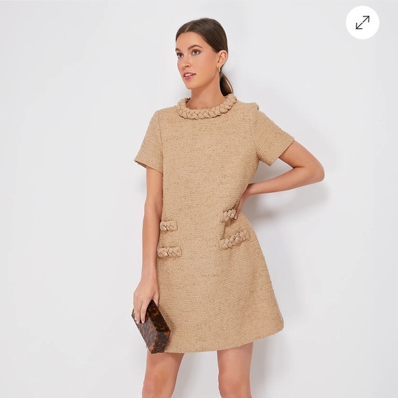 Tuckernuck Dresses & Skirts - TUCKERNUCK $268 Croissant Tweed Jackie Dress XXL Worn once!